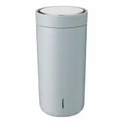 Stelton To Go Click Mug, Drinking Mug, Cup, Steel, Plastic, Cloud, 400 ml