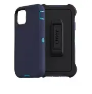 NEW Case For iPhone 15 Pro OtterBox Defender Series + Belt Clip - Blue Navy