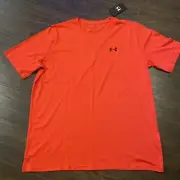 Men’s Under Armour UA Loose Left Chest Lockup Short Sleeve Shirt - Red, Size XL