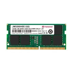 【Transcend 創見】JetRam DDR4 3200 32GB 筆記型記憶體(JM3200HSE-32G)