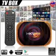 8K 4GB+64GB Wifi Intelligent TV Box HK1 RBOX Android 11 Amlogic S905X4 Player