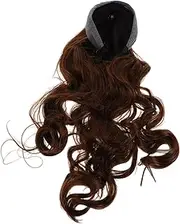 Healeved Long Wavy Wig Headband Heat Resistant Glueless Synthetic Fiber Hairpiece Natural Look