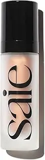 Saie Glowy Super Gel Lightweight Illuminator - Luminizer and Makeup Primer for Glowing Skin - Enriched with Vitamin C + Hydrating Squalane Oil - Wear Alone or Under Makeup - Sunglow (1 oz)