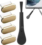 Lueear USB C Plug Cover - Port Protector Set of 4,Dust-Proof USB Charging Port Protector with Brush for Tablet Mobile Phone Hiking Travel Home Outdoor Camping