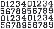 BESPORTBLE Sets Sports Shirt Number Decals Iron Clothing Number Stickers DIY Patches