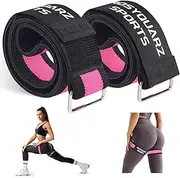 Booty Bands, Booty Bands for Working Out, Blood Flow Restriction Bands for Women, Adjustable BFR Training Bands for Glutes & Hip Building-2PC