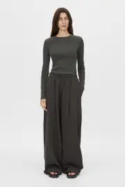 Abel Monogram Long Sleeve Top in Chicago Grey - CAMILLA AND MARC® C&M