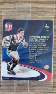 NRL Samboy The Footy Frames Tazo ~ Mitchell Pearce ~ Sydney Roosters ~ B54/64