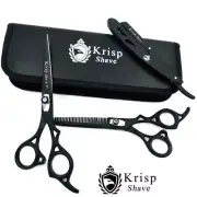 BARBER SALON HAIRSTYLING HAIR THINNING SHEARS SCISSORS SET/KIT 6" ADULTS KIDS