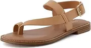 [CUSHIONAIRE] Women's Lennox toe loop sandal +Memory Foam, Wide Widths Available
