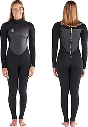 Body Glove EOS 4/3mm Back-Zip Women's Wetsuit Full Body, Long Sleeve Full Body Wetsuit Keep Warm in Cold Water for Water Sports Swimming Surfing Snorkeling Diving