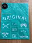BEST DAD EVER NEW Chalk Couture Transfer RETIRED Stencil 8.5"x11"