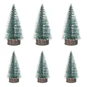 NUOLUX Christmas Tree,Desktop Miniature Pine Tree 6 pcs