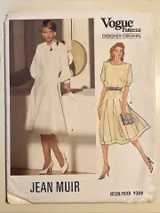 Vogue 1359 Designer Sewing Pattern , Jean Muir Vintage Dress, Size 10