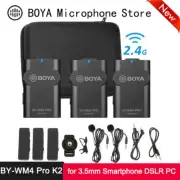 Boya BY-WM4 Pro K2 Dual Channel 2.4G Wireless Studio Condenser Microphone