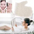1pc Bath Wipe Deep Cleaning Shower Exfoliation Natural Plants Cotton Linen Back