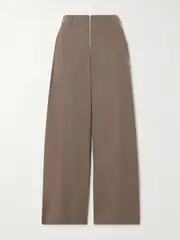 [Our Legacy] Our Legacy - Serene Tencel™ Lyocell And Wool-blend Wide-leg Pants - Brown - EU 38 EU 38 Brown
