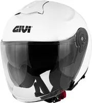 GIVI X.22 Planet Solid Color Jet Helmet, white, Size M for Men