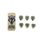Dunlop Guitar PIcks White Fang Pick Tin 6 Picks 1.0mm James Hetfield