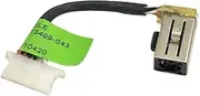Zahara DC in Power Jack Cable L37038-Y50 L37038-S50 L37038-F50 N02674-001 for HP Probook X360 11 G6 EE/Probook X360 11 G5 EE L73499-S43 L73499-Y43 L73499-F43 / 14-DY 14-EK 14-ek0013dx Laptop