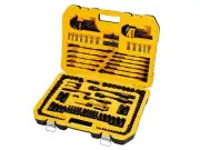 Dewalt Mechanics Tool Set 184 Piece DWMT45184 Yellow Black Chrome w/Case