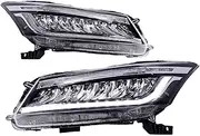 Compatible With Accord 2008-2013 8TH Car Accessories Headlight Assembly LED Lights Lamp DRL Signal Plug And Play Daytime Running
