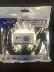 QualGear High-Speed HDMI 2.0 Cable with Ethernet, 10 Feet (QG-CBL-HD20-10FT)