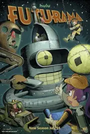 Futurama Poster Fox Hulu SDCC Comic Con 2023 Exclusive Promo 12x18