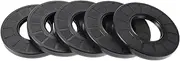 X AUTOHAUX Universal Oil Seal TC Double Lip W Steel Spring Seal Ring Rotary Shaft Seal 48x100x10mm High Pressure Nitrile Rubber Black 5 Pcs