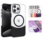 For iPhone 15 Pro Max/14 Pro/13/12 Magnetic MagSafe Clear Hard Hybrid Case Cover