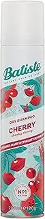 Batiste Cherry Dry Shampoo 200mL - Instantly Refreshes Hair, Adds Volume and Absorbs Oil for a Clean Feel, Ideal for All Hair Types & Daily Use, Instant Results