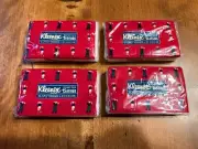 1987 KLEENEX Vintage Lot of 4 GOLF Pocket Pack Tissues Red White Blue Sealed NOS