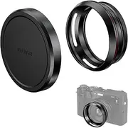 NEEWER Round Lens Hood for X100V/X100VI, Prevents Flare & Reflection, Not Compatible with Traditional Round Filters, Black, CA086