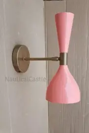 Handmade Mid Century Wall Sconce, Stilnovo Wall Light Lamp, Handmade Brass Moder