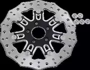 AN Floating Fr Brake Rotor 11.8in 7 Valve Blk Dyna Super Glide Custom 06-11