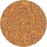 Slipmat Slip Mat Scratch Pad Felt for Any 12" LP DJ Vinyl Turntable Record Player Custom Graphical - Twine Butterscotch