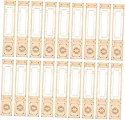 18pcs Mini Screen Model: Dollhouse Furniture Decorative Mini Chinese Wooden Room Divider for DIY Scene Home Decoration Props