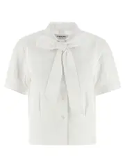 [Thom Browne] Thom Browne-Sash Shirt Camicie Bianco-Donna 38IT
