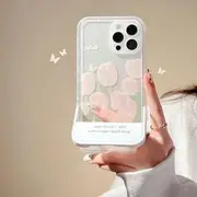 Tulip Stand Phone Case - iPhone 14 Pro Max / 14 Pro / 14 Max / 14 / 13 Pro Max / 13 Pro / 13 / 13 mini / 12 Pro Max / 12 Pro / 12 / 12 mini / 11 Pro Max / 11 Pro / 11 / SE / XS Max / XS / XR / X / 8 / 8 Plus / 7 / 7 Plus White - iPhone Xs Max