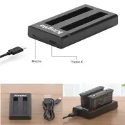 Dual USB Battery Charger Battery Charging Dock for Insta360 ONE X2 Camera Kits