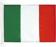 Italy Nautical Flag 18'' x 12'' - Italian Flags 30 x 45 cm - Banner 12x18 in for Boat - AZ FLAG