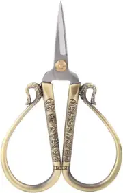 Fabric Leather Scissors, European Classical Scissors Mini Vintage Stainless Stee