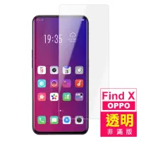 在飛比找momo購物網優惠-OPPO FindX 手機透明9H鋼化膜保護貼(OPPOFi