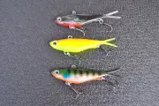 3 X 9.5CM MUZZA'S Soft Plastic Vibe Bream,trout, Redfin etc.