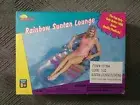 Vintage pool Rainbow Suntan Lounge Float Floatie Inflatable SUNCO NEW