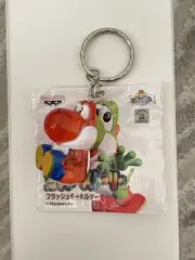 Vintage 1998 Mario Yoshi’s Story Mini Red Yoshi Transparent Flashlight Keychain