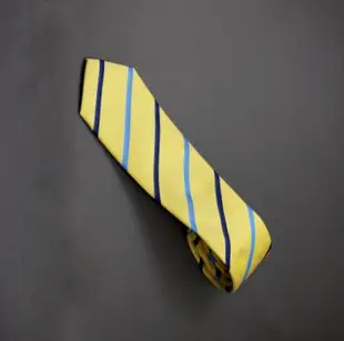 『摩達客』英國進口【Charles Tyrwhitt】高級黃底藍紋領帶(含領帶盒包裝)Free SIZE