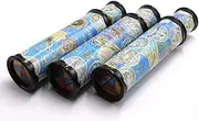 SPADORIVE 3 Pack Magic Kaleidoscope Toy for Kids Children Adult 3D Mirror Lens Kaleidoscope Party Favors Stretchable Long Classic Kaleidoscope Game Toy Educational Science Developmental Toy (Blue)