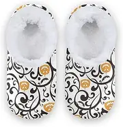 [Caihoyu] Kids Girls Boys Closed Back House Slippers Fuzzy Fleece Anti-Skid Sole House Shoes Indoor Outdoor Winter Bedroom