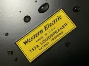 WESTERN ELECTRIC 757A LOUDSPEAKER LOGO WATER SLIDE DECAL WATER DECAL STICKER